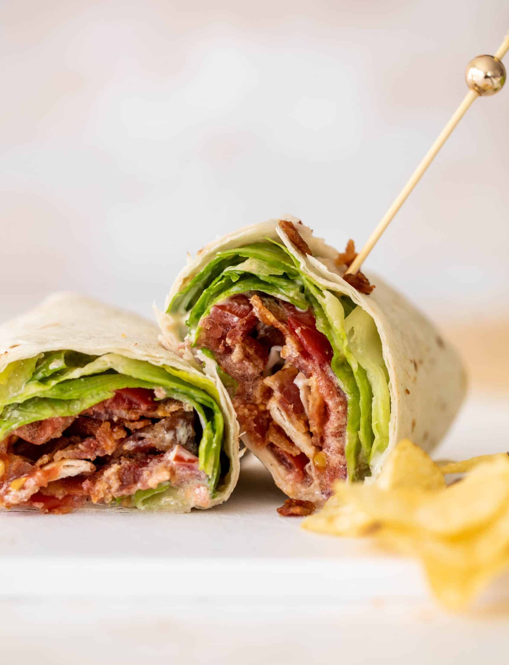 BLT Wraps with Jalapeño Ranch